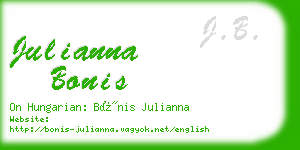 julianna bonis business card